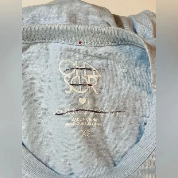 Anthropologie Chaser Greek Isles Embroidered Tee Size XS NWOT $68 - Picture 5 of 9